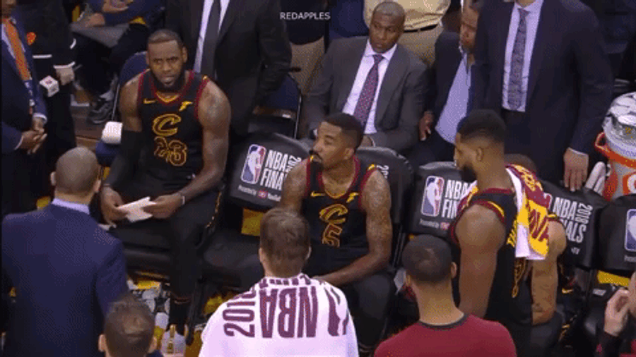 Here's Four Minutes Of Footage From Game 1 Of LeBron James Not Murdering J.R. Smith