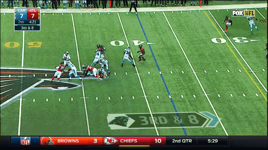 Cam Newton Turned This Into A First Down, Somehow