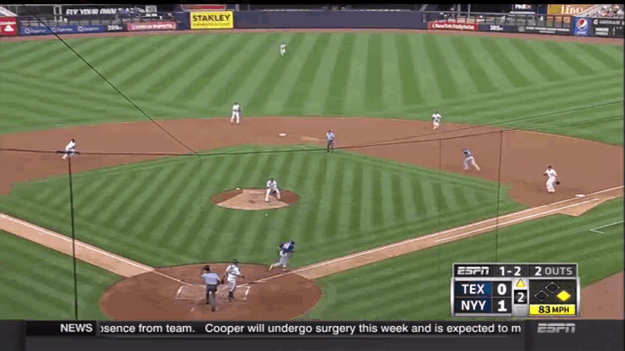 Yankees Pitcher Shane Greene Can&#39;t Throw To First To Save His Life