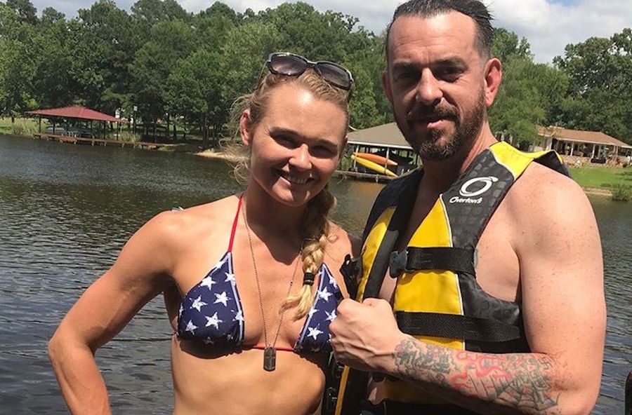 UFC Fighter Andrea Lee&#39;s Coach And Husband Apologizes For Nazi Tattoos