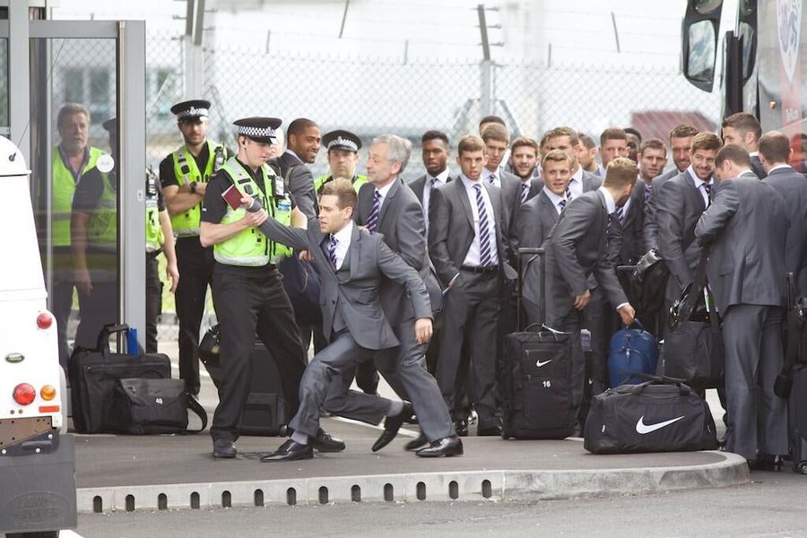 British Comedian Almost Sneaks On Team England's World Cup Plane