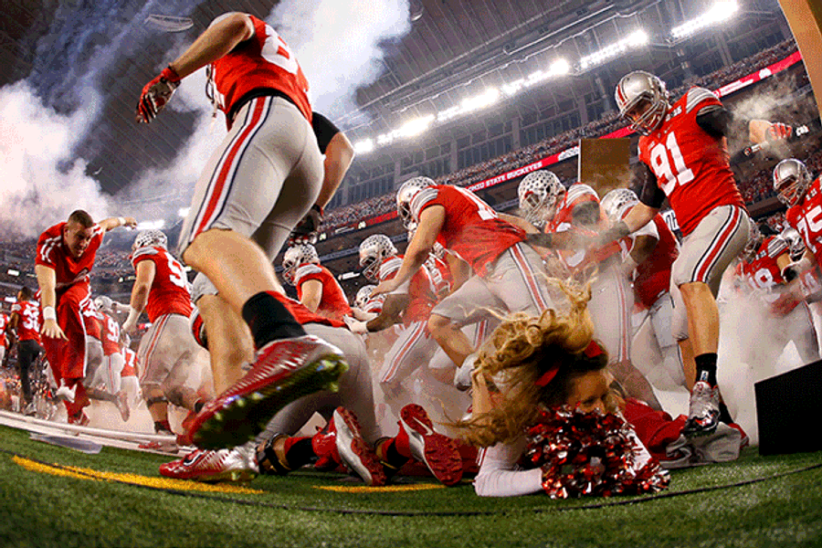 Watch This OSU Cheerleader Get Nuked In Three Photos