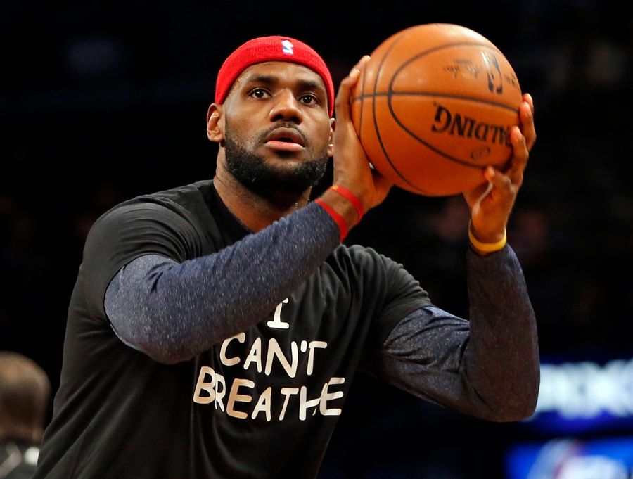 LeBron, Irving, Garnett, Others Wear &quot;I Can&#39;t Breathe&quot; T-Shirts