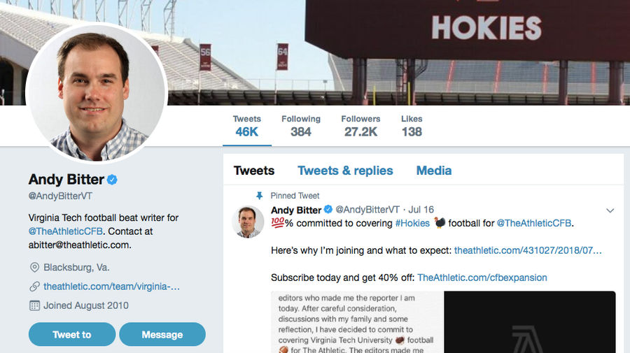 The <i>Roanoke Times</i> Is Suing Its Former Reporter Over Refusal To Give Up Twitter Account 