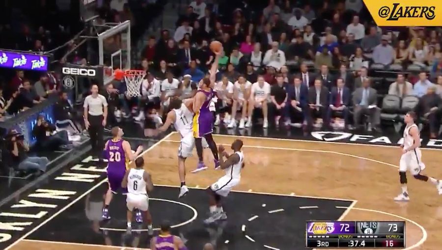 I'm Proud Of Brook Lopez For Living Through This Larry Nance Jr. Dunk<em></em>