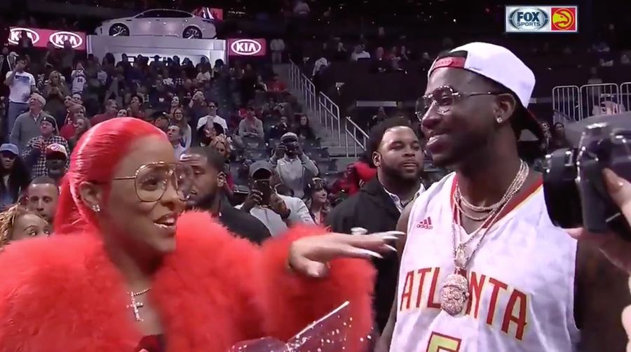 Love Is Real: Gucci Mane Got Engaged At The Hawks Game Tonight