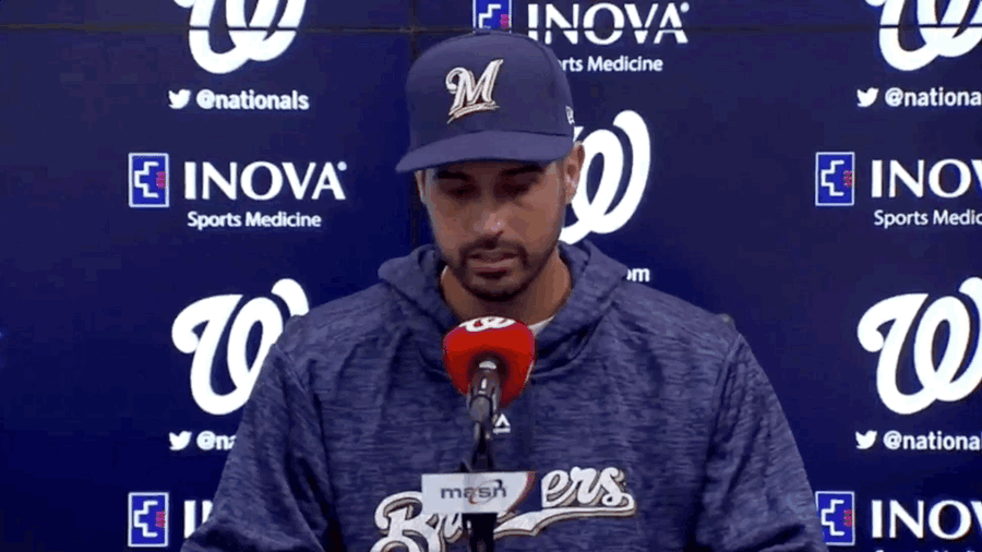Gio González Takes A Break From Weeping To Reassure Brewers PR People: "But I'm Happy! I Am Happy."
