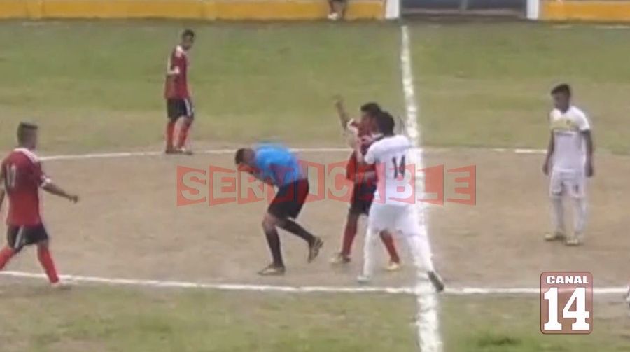 Bad Soccer Man Smacks The Piss Out Of A Referee