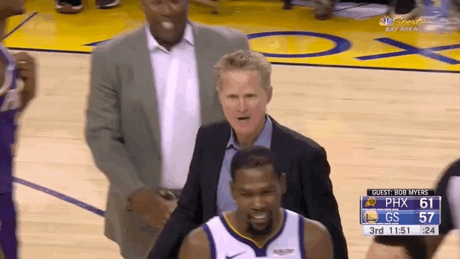 Steve Kerr Says "I Don't Want To Be Here," Gets Ejected, Waves Goodbye