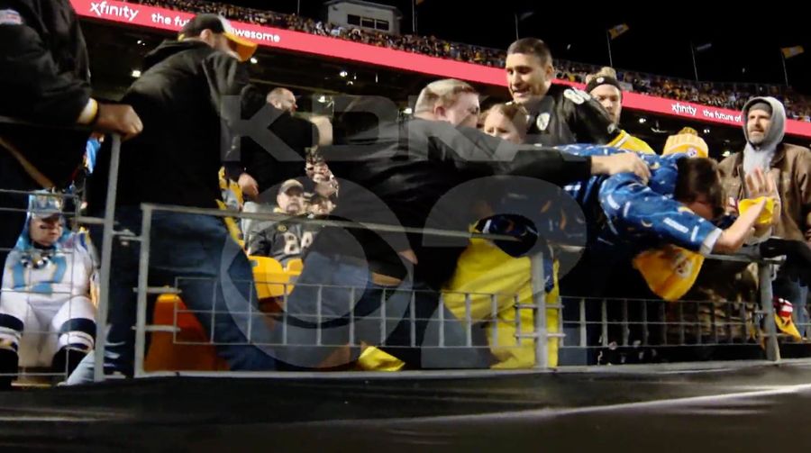 Steelers Fan Chokes Pregnant Chargers Fan During Scuffle
