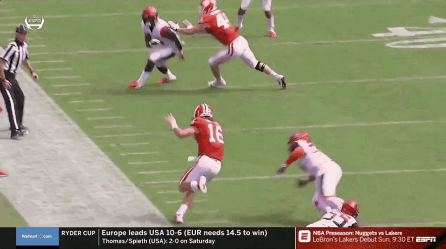 Clemson Quarterback Trevor Lawrence Leaves Game After Hit To The Head
