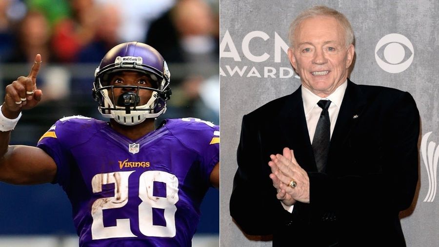 Report: Adrian Peterson Told Jerry Jones He Wants To Play For Dallas
