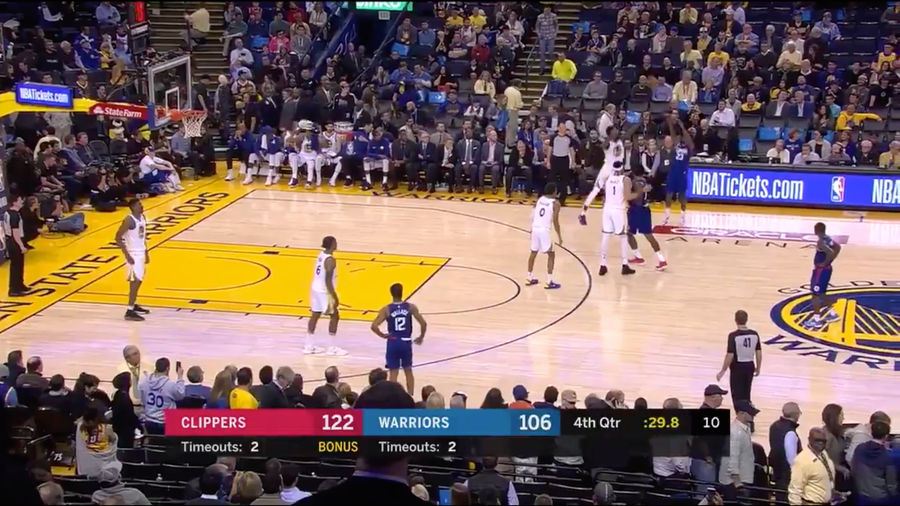 Lou Williams Drains 30-Footer In Closing Seconds To Hit 50 Points <em></em>Against Warriors<em></em>