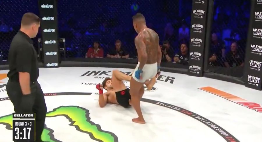 MMA Fighter Penalized For Kicking Opponent In The Butthole Area