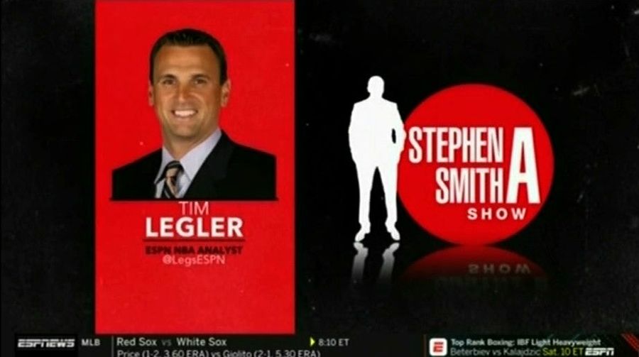 ESPN's Tim Legler Loses It After His Phone Stops Working During Stephen A. Smith's Show