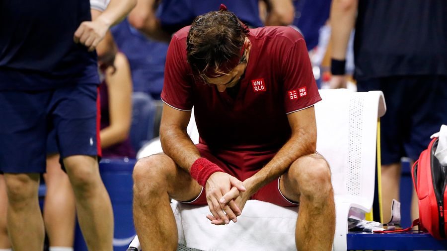 Roger Federer Got Soaked