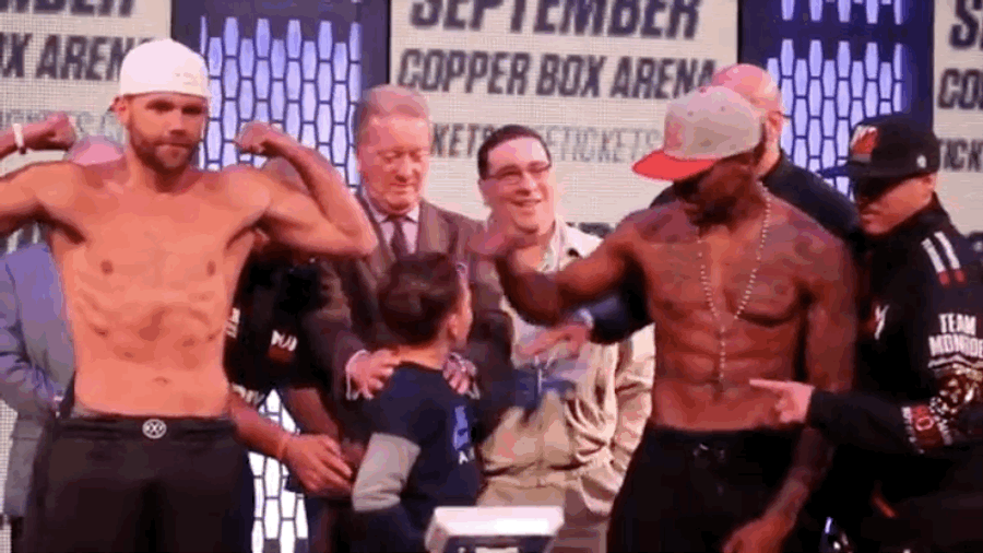 Boxer's Dreadful Little Son Punches Opponent In The Dick At Weigh-In