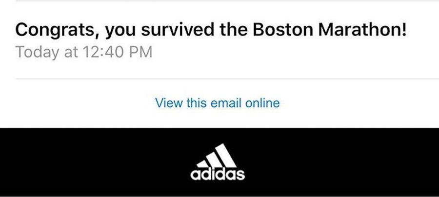 Adidas Congratulates Runners On &quot;Surviving&quot; Boston Marathon, Says Sorry<em></em>