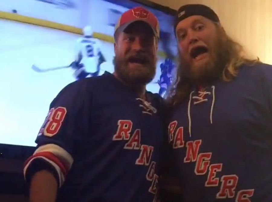 Rowdy Nick Mangold Heckled The Penguins At Last Night's Rangers Game