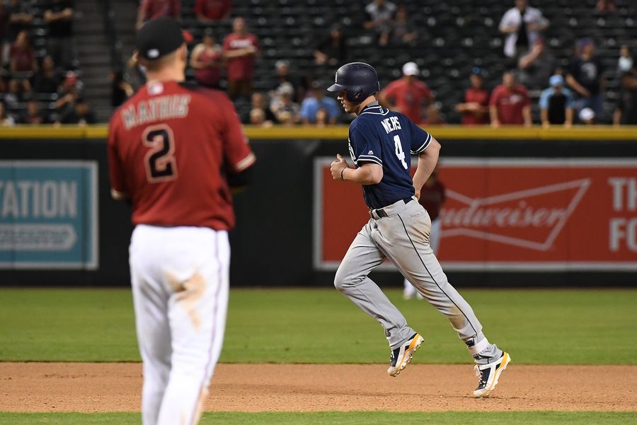 D-Backs Catcher Jeff Mathis Pitches, Serves Up A Juicy Homer, Loses