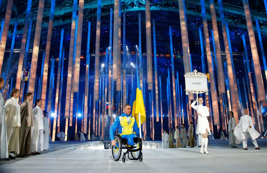 Ukraine Team Stages Symbolic Protest At Sochi Paralympics