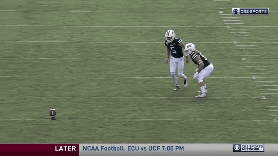 Ohio Recovers Onside Kick Booted Off Opposing Receiver's Helmet