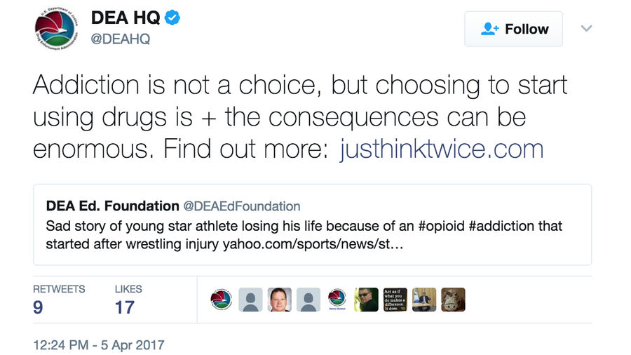 DEA Obtusely Uses High School Wrestler&#39;s Death To Promote Anti-Drug Website