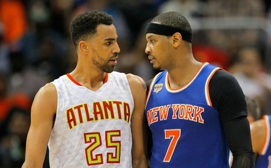 Carmelo Anthony Got Ejected For Whacking Thabo Sefolosha