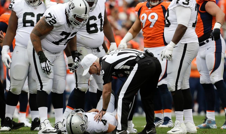 Derek Carr Will Miss At Least Two Weeks With A Fractured Bone In His Back