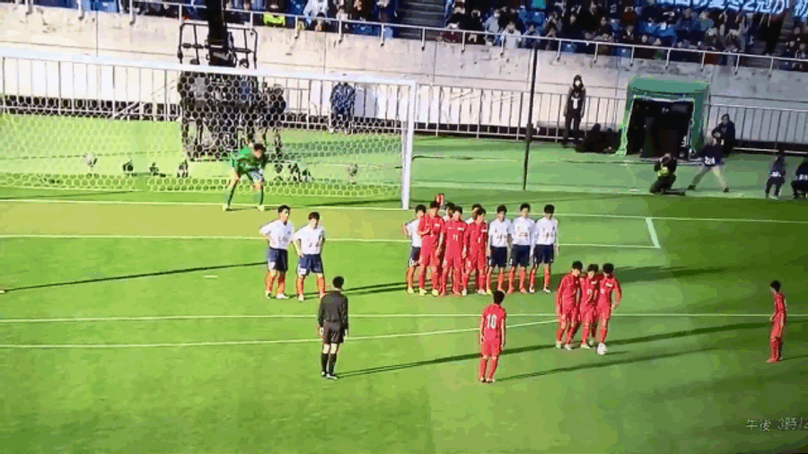 Japanese High School Team Scores Intricately Choreographed Free Kick