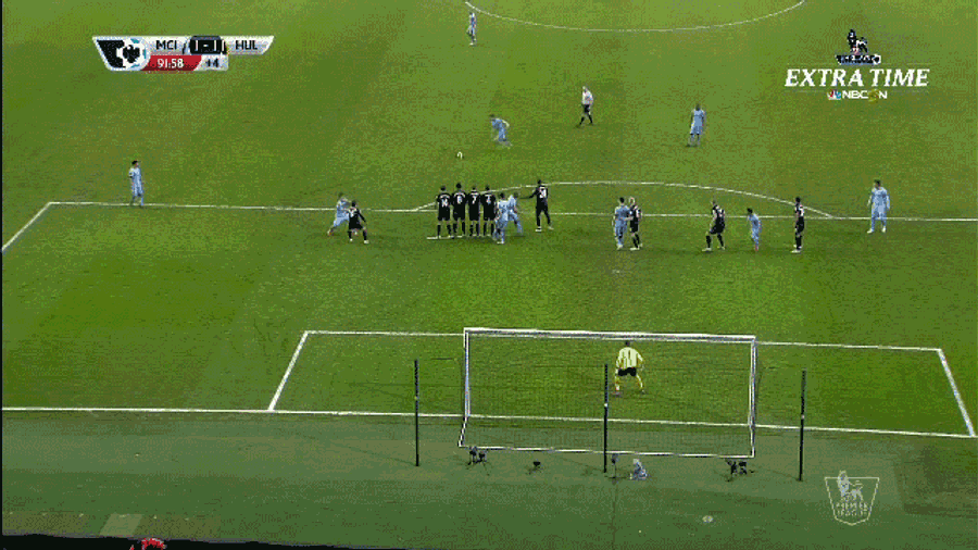 Man City Saves Draw With 92nd-Minute Free Kick Goal