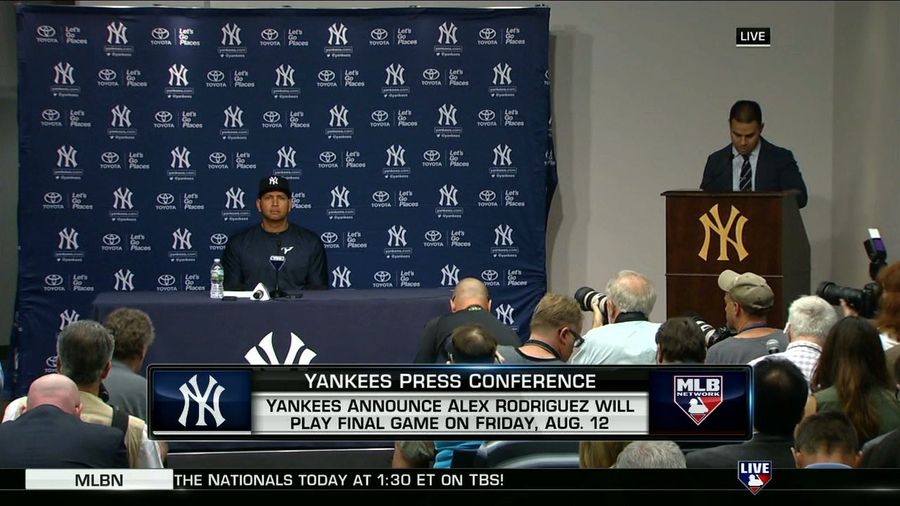 Sobbing A-Rod Announces The Yankees Are Ending His Career<em></em><em></em>