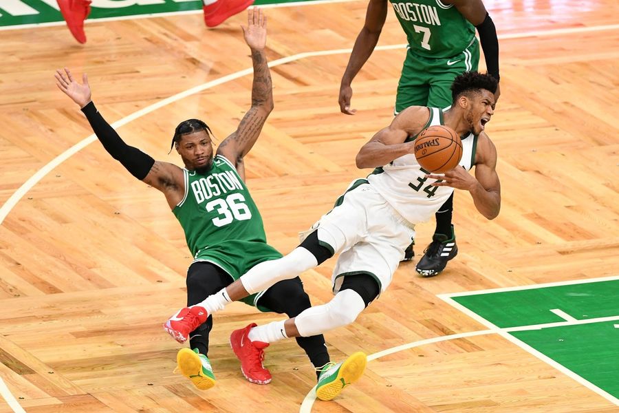 Marcus Smart calling out Joel Embiid for flopping is a breathtaking self-own