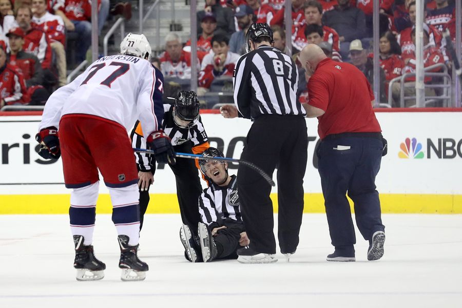 NHL Linesman Can't Stop Getting Gruesomely Injured