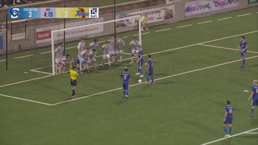 College Soccer Player Rips Game-Winning Indirect Free Kick Over The Heads Of All 11 Opponents