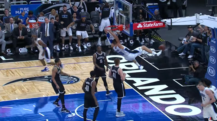 Aaron Gordon Jumps Out Of His Shoe For Beautiful Dunk