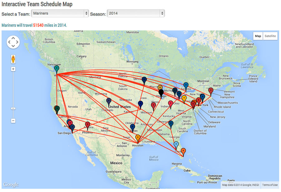 Mariners Will Travel 51,540 Miles In 2014, Circle Earth Twice