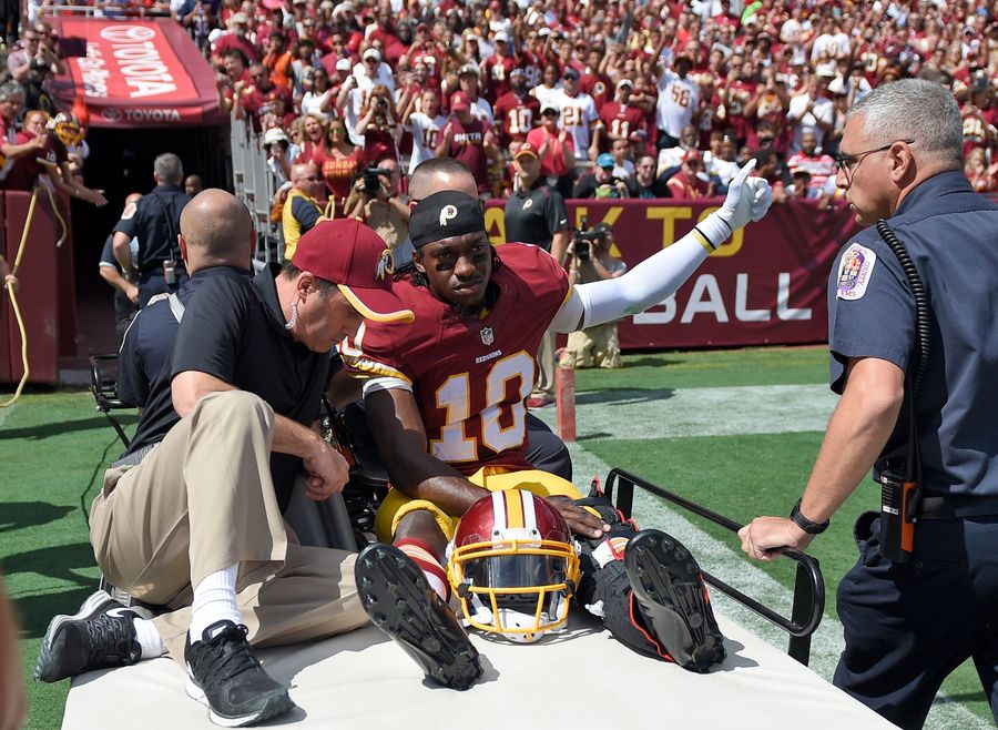 Robert Griffin III Has A Dislocated Ankle