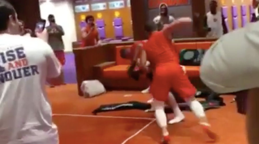 Clemson Players Cope With Syracuse Loss By Staging Locker-Room Boxing Match