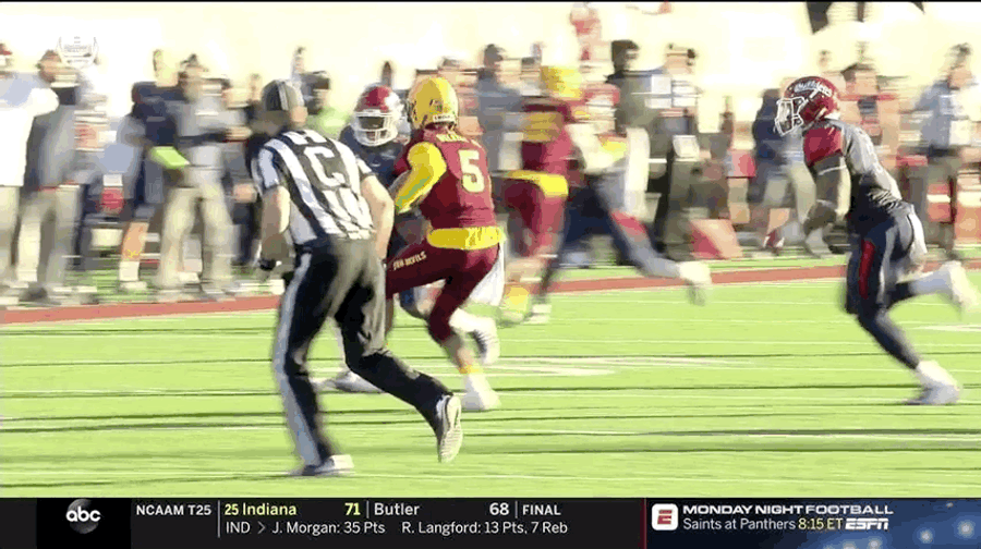 Arizona State's Manny Wilkins Has Got To Stop Attempting Hurdles