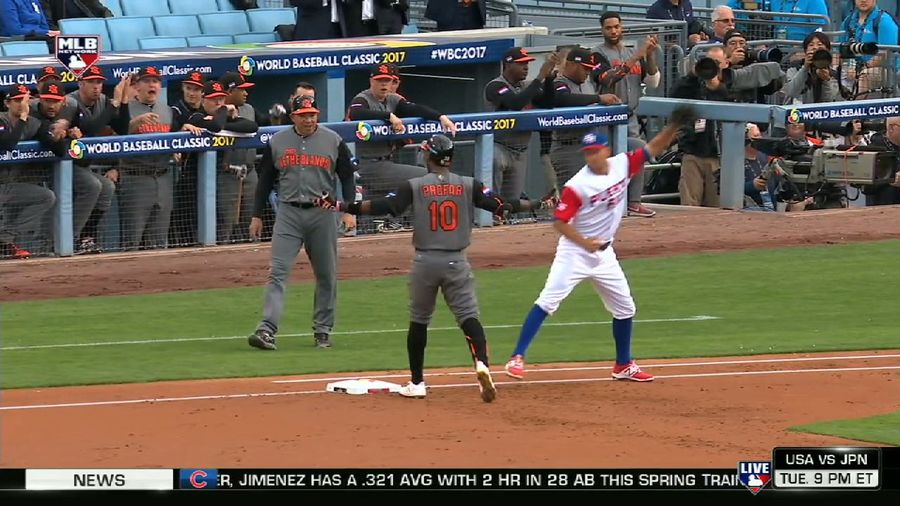 Netherlands Baseball Player, Busy Gloating Over A Single, Gets Thrown Out At First