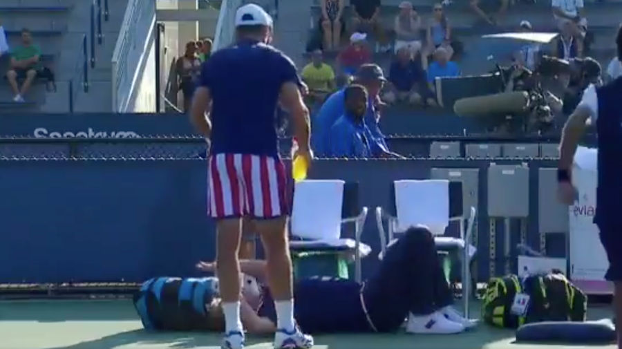 U.S. Open Chair Umpire Betrayed By Arm Rest, Eats It