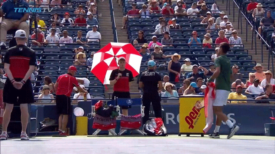 Novak Djokovic Wasted No Movements In This Racket Destruction