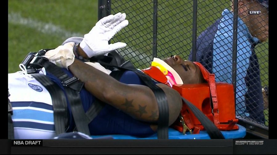 CFL Player Jermaine Gabriel Carted Off After Blow To The Head