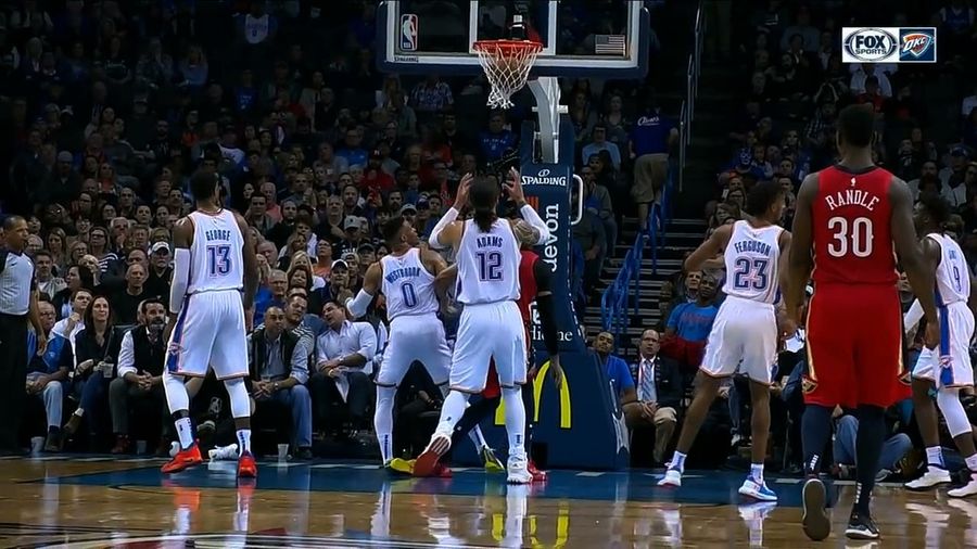 Somehow, Russell Westbrook&#39;s Ankle Did Not Instantly Turn To Crab Meat After This Fall