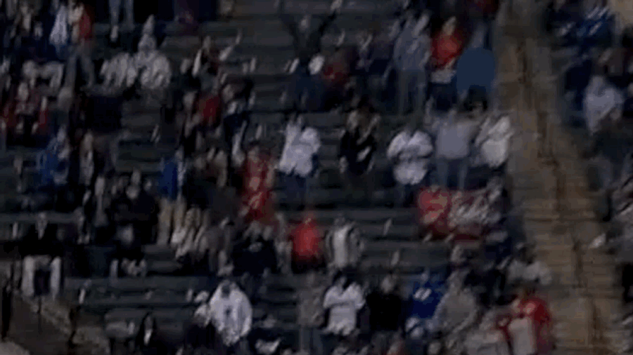 Fan Tries To Catch Home Run With Beer; Fan With Glove Gets It Instead