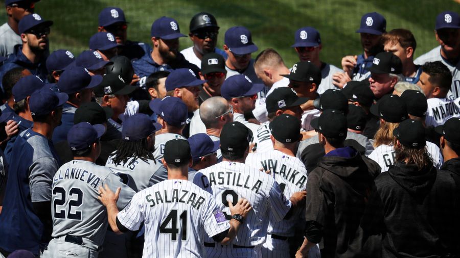 The Rockies And Padres Had Themselves A Scuffle