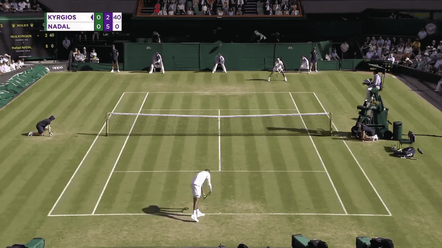 Nick Kyrgios Executes Perfect Underarm Serve Against Rafael Nadal