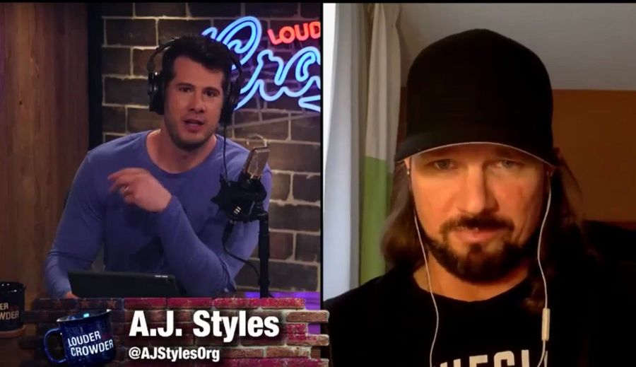A.J. Styles's Weird Right-Wing Web TV Appearance Went About As Well As Could Be Expected