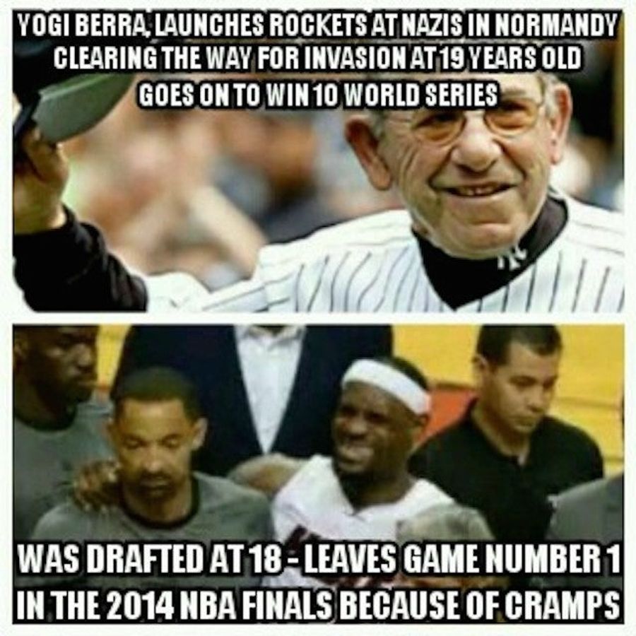 Toughness Meme Goes Off The Rails With LeBron-Yogi Berra Comparison